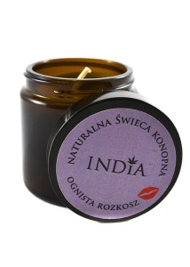Natural hemp candle FIRE DELIGHT India Cosmetics