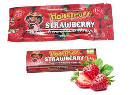 Honeypuff Rolling papers of STRAWBERRY flavored