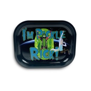 Metal tray for twisting joint/ cigarette Ricky & Morty